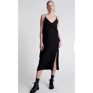 NWT One Teaspoon X Free People $149 Lucky Streak Silk Dress, Size XXS